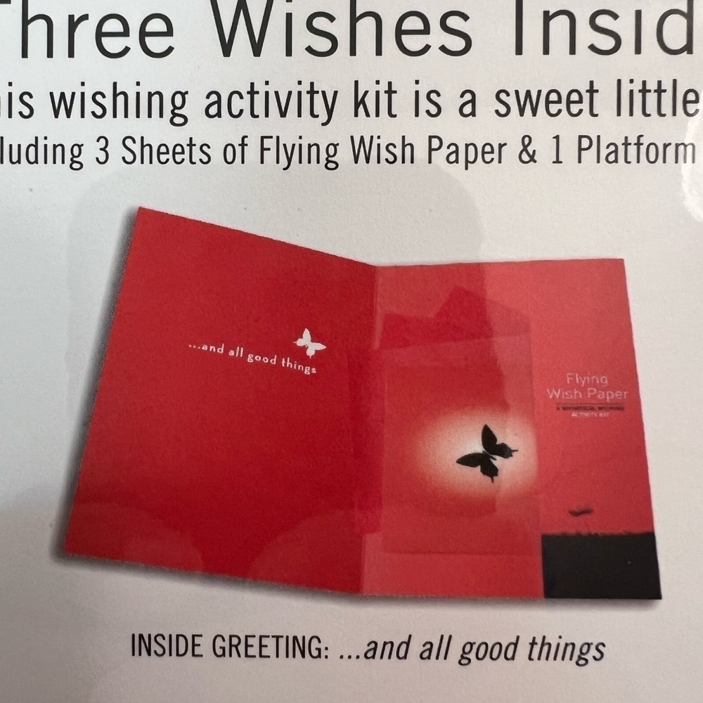 Flying Wish Paper "Wishes and Dreams" Greeting Card Kit - Picture 5 of 6